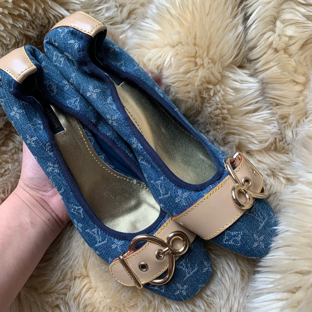 Louis Vuitton Denim Monogram Heels